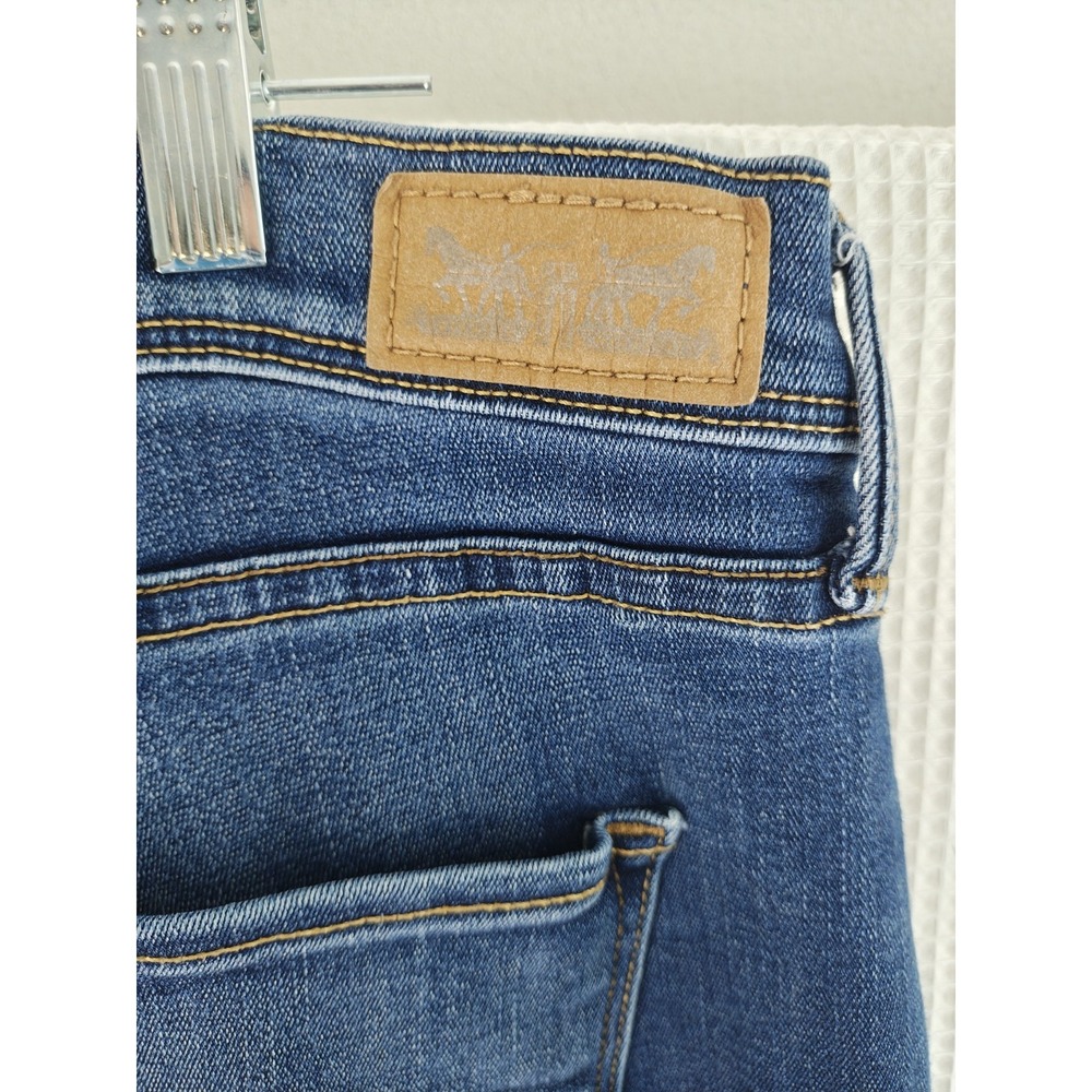 Levi's 512 Perfectly Slimming Bootcut Jeans Women's 18 Dark Wash Stretch Denim - Picture 6 of 16